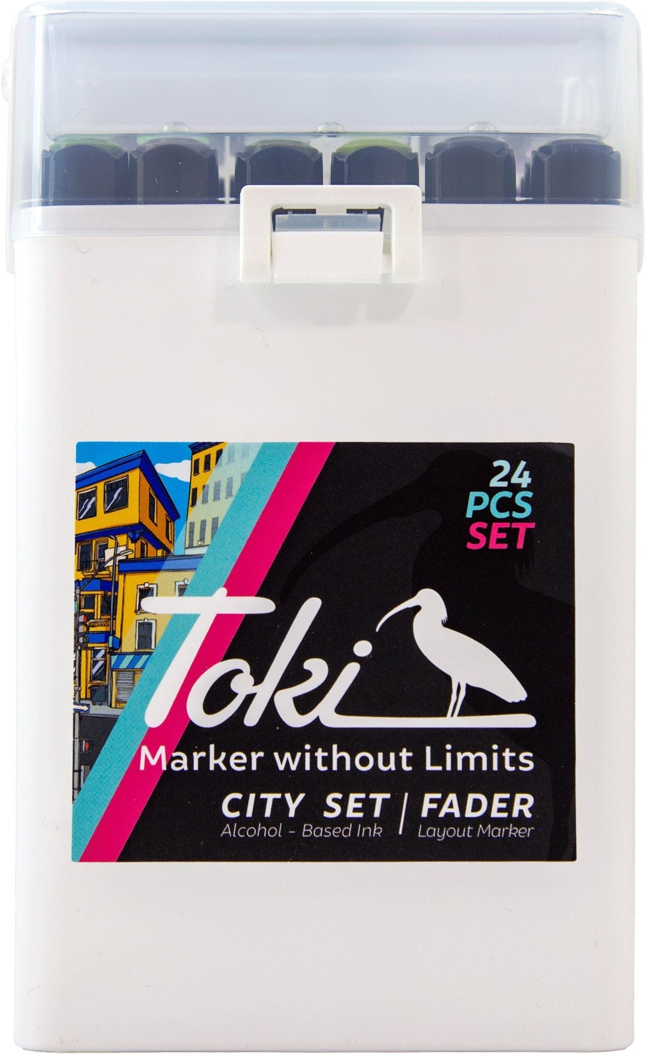 Toki Fader Marker 24er City Set - Kidis Art