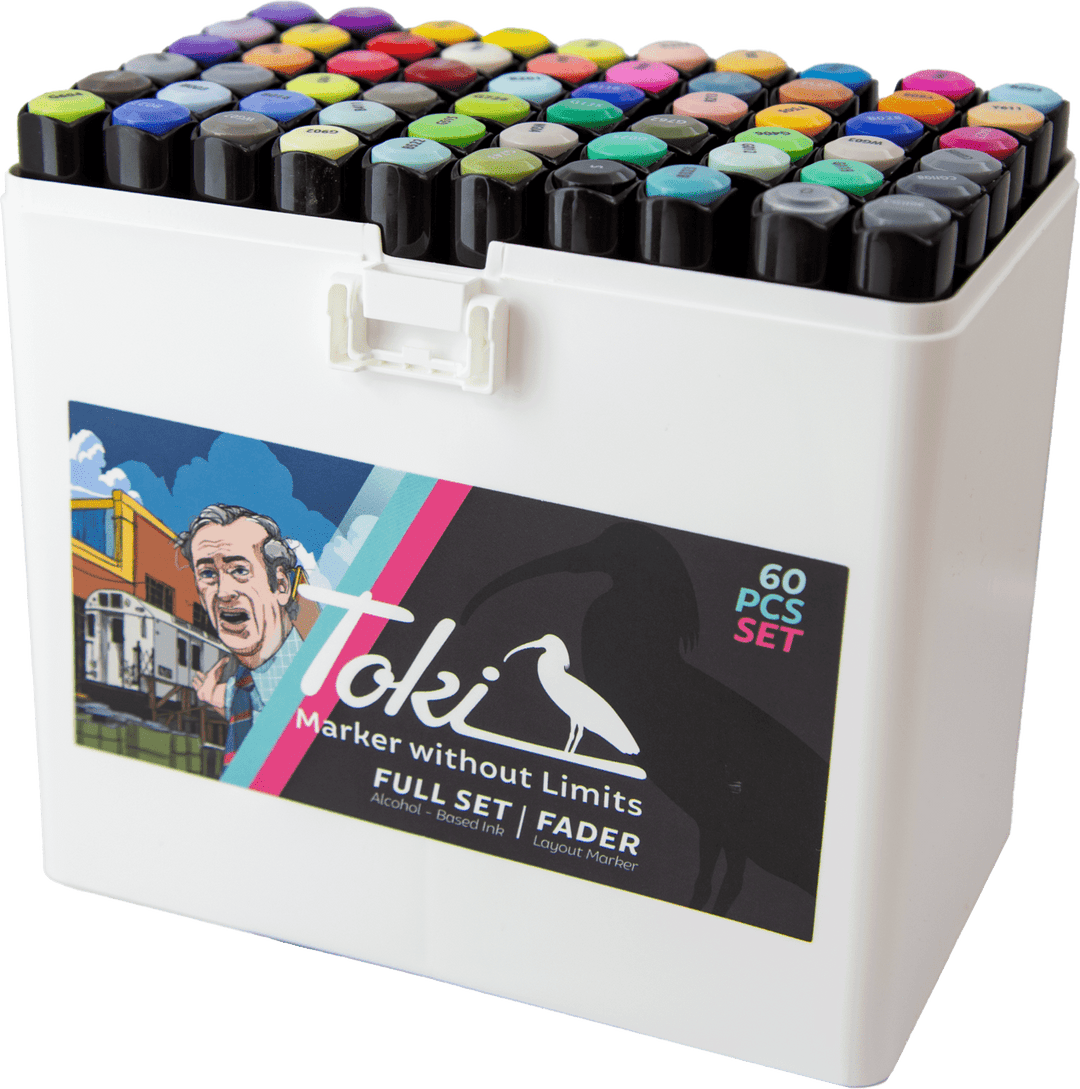 Toki Fader Marker 60er Full Set - Kidis Art