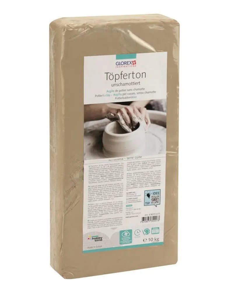 Töpferton 10kg weiss unschamottiert - Kidis Art