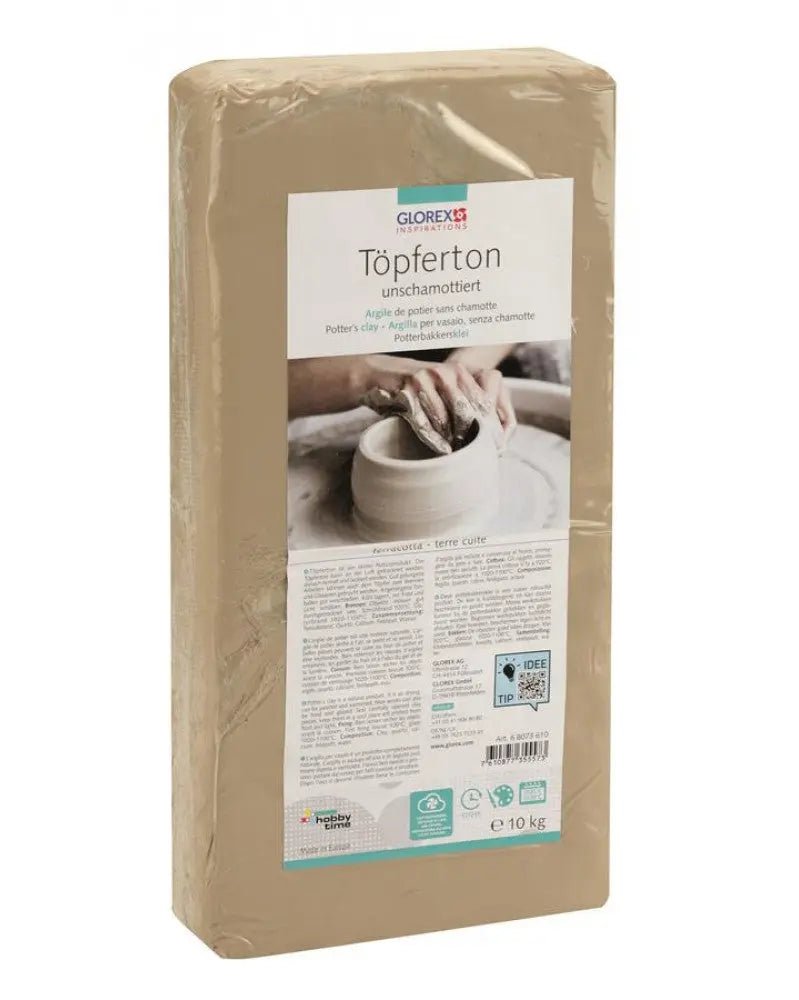 Töpferton 10kg weiss unschamottiert - Kidis Art