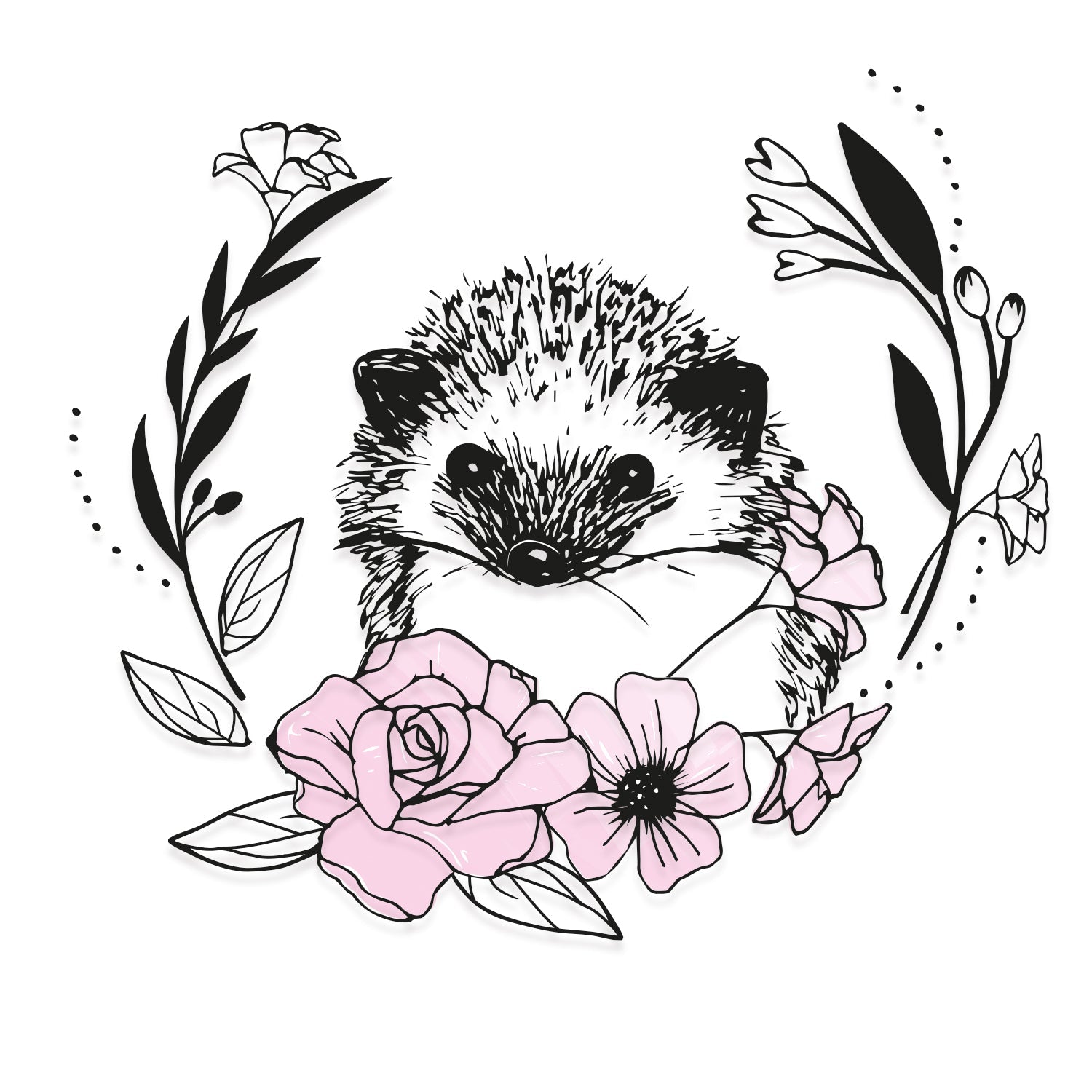 Transparentes Stempelset mit Schichten 9 Stück - Blumen-Igel von Olivia Rose - Kidis Art
