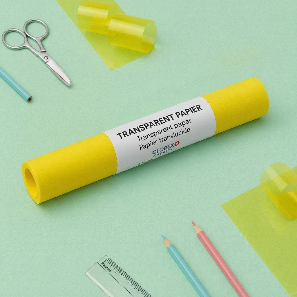 Transparentpapier gelb 1 Rolle - Kidis Art