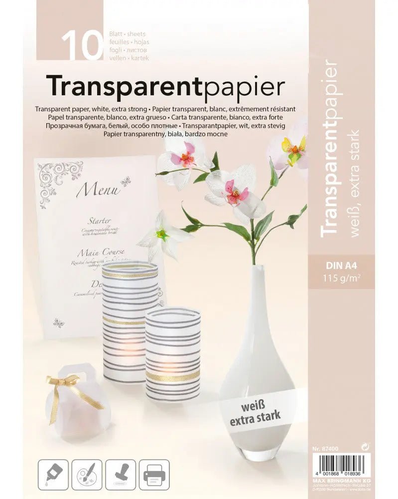 Transparentpapier weiss - Kidis Art