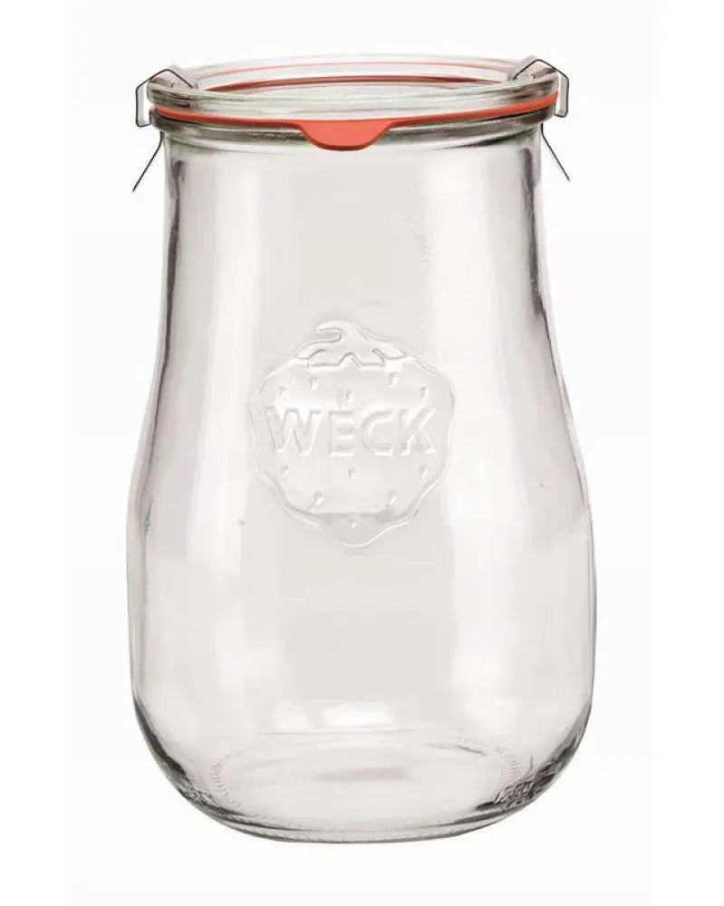 Tulpen - Randglas mit Glasdeckel, Dichtung und Klammern 1750ml - Kidis Art