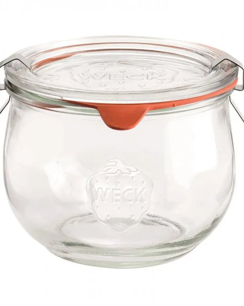 Tulpen - Randglas mit Glasdeckel, Dichtung und Klammern 580ml - Kidis Art