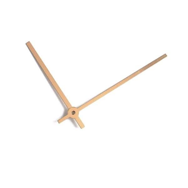 Uhrzeiger Alu gold eloxiert 100 / 75mm - Kidis Art