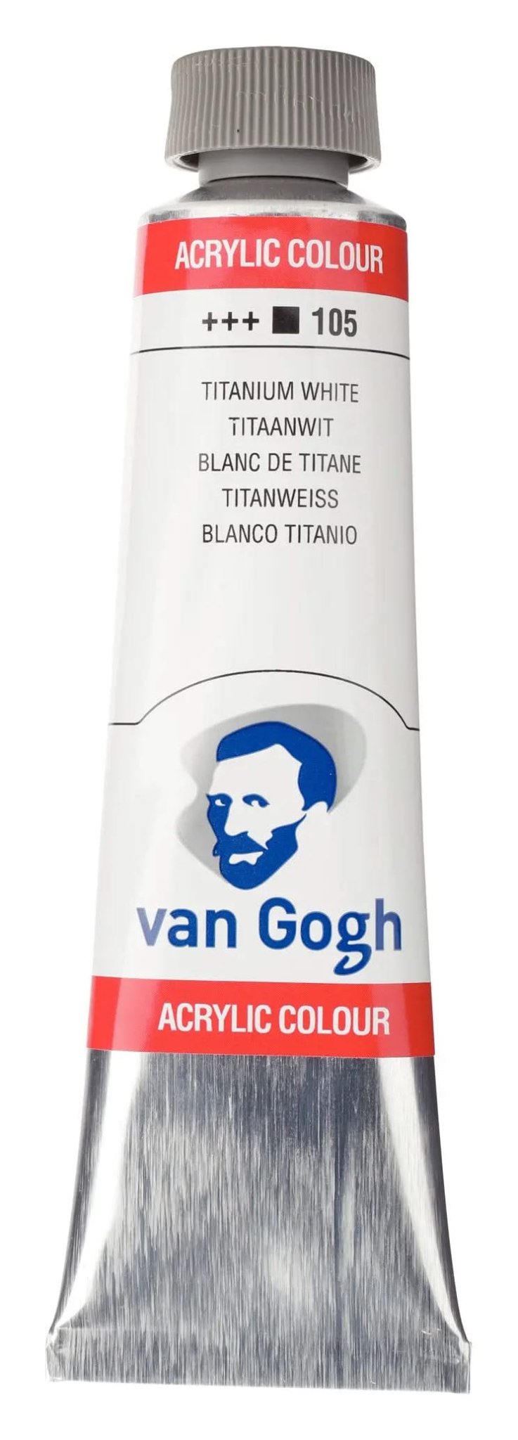 Van Gogh Acrylfarbe Tube 40 ml Titanweiß 105 - Kidis Art