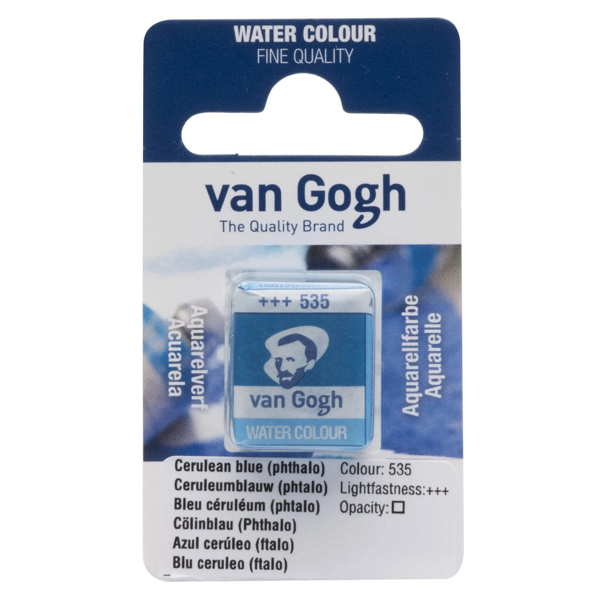 Van Gogh Aquarellfarbe Näpfchen Cölinblau (Phthalo) 535 - Kidis Art