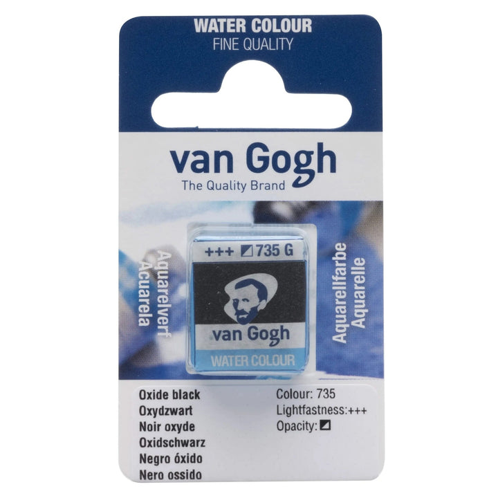 Van Gogh Aquarellfarbe Näpfchen Oxidschwarz 735 - Kidis Art