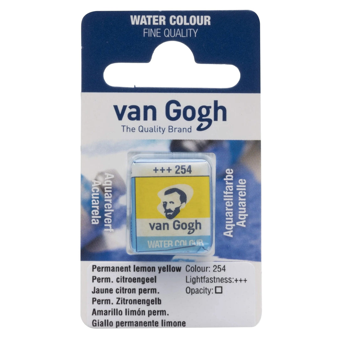 Van Gogh Aquarellfarbe Näpfchen Permanent Zitronengelb (Primär) 254 - Kidis Art