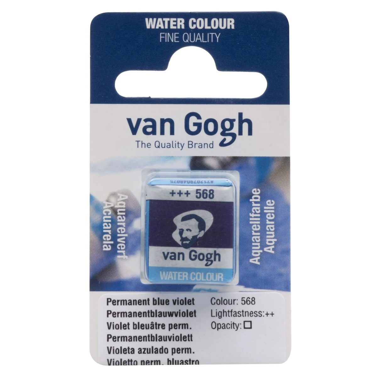 Van Gogh Aquarellfarbe Näpfchen Permanentblauviolett 568 - Kidis Art