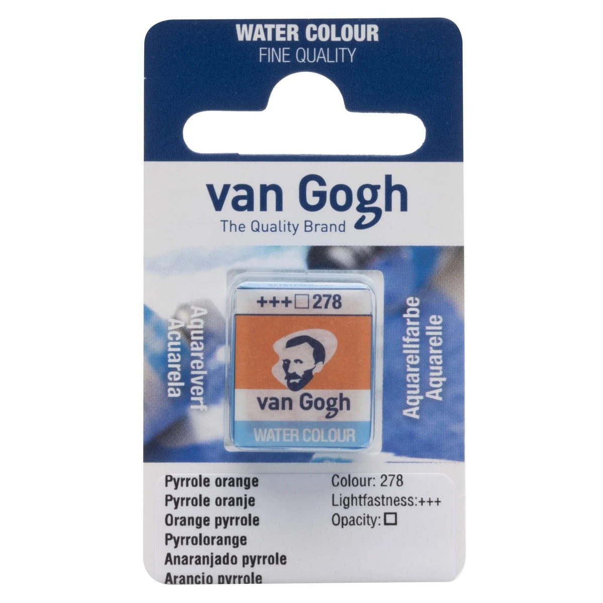Van Gogh Aquarellfarbe Näpfchen Pyrrolorange 278 - Kidis Art
