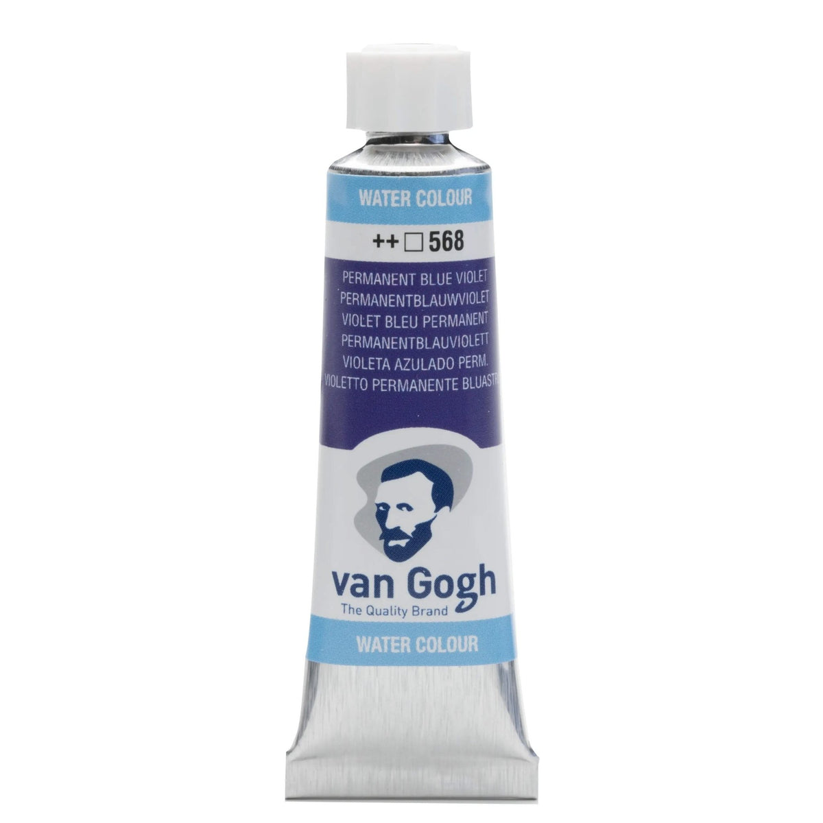 Van Gogh Aquarellfarbe Tube 10 ml Permanentblauviolett 568 - Kidis Art