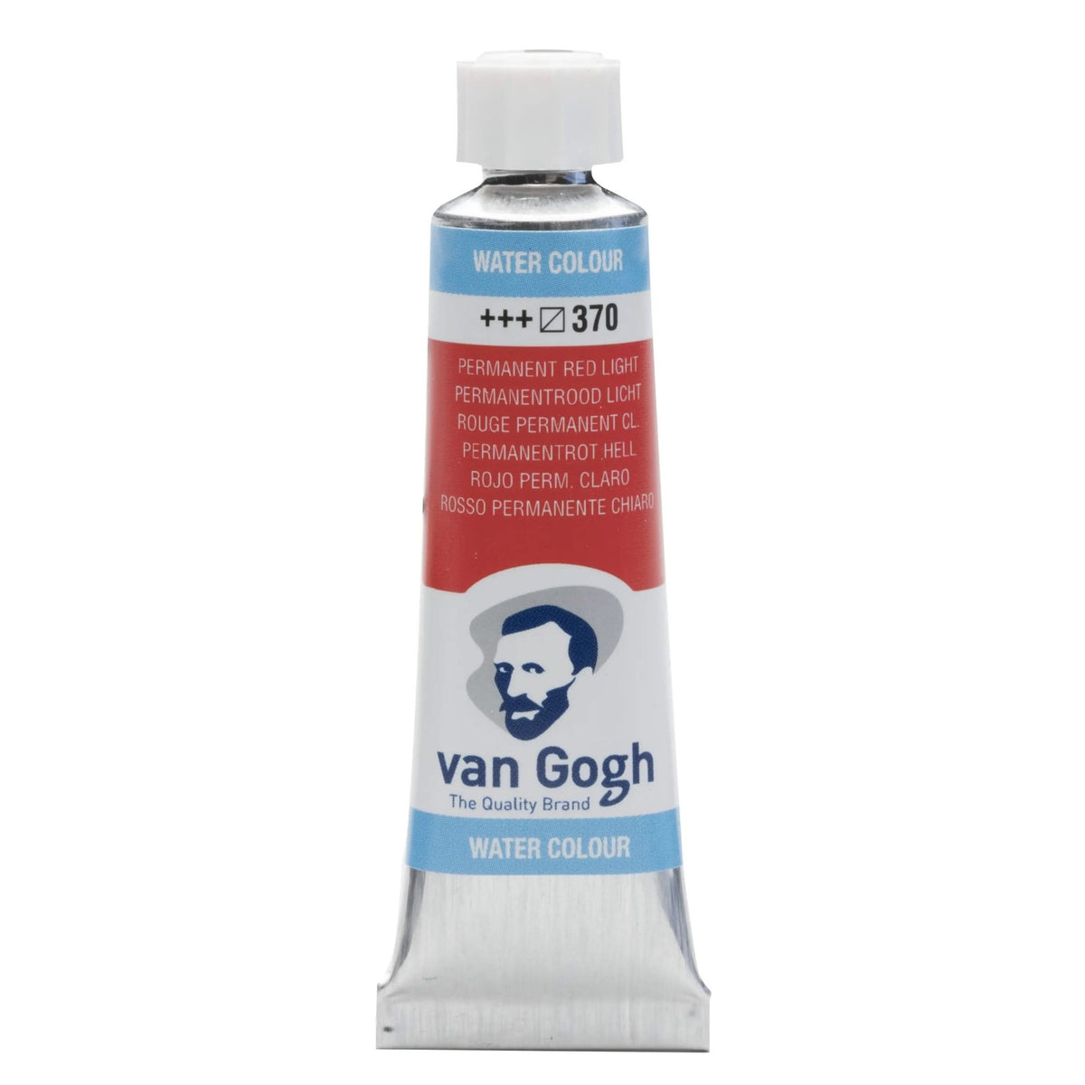 Van Gogh Aquarellfarbe Tube 10 ml Permanentrot Hell 370 - Kidis Art