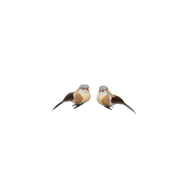 Vogel, grau, 2St. 7cm - Kidis Art