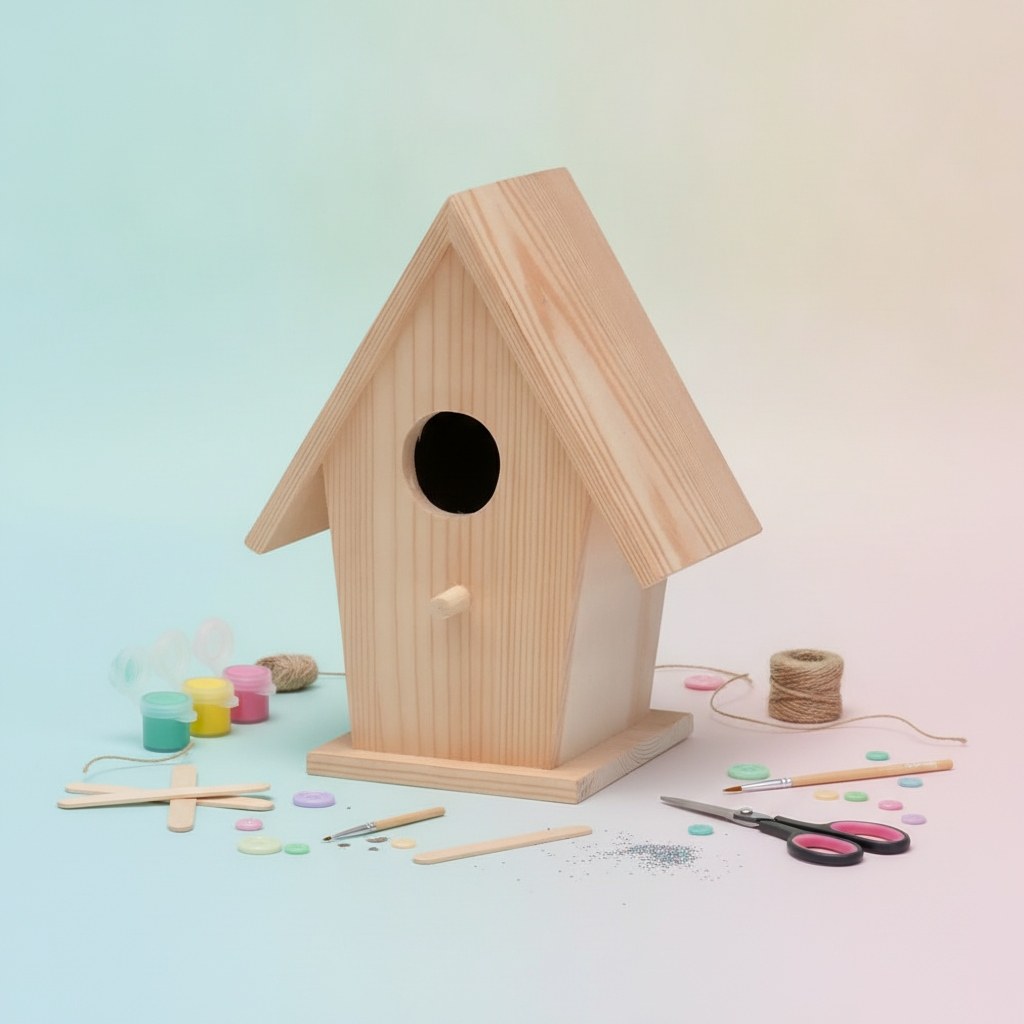 Vogelhaus 14,5x11x19cm, FSC - Kidis Art