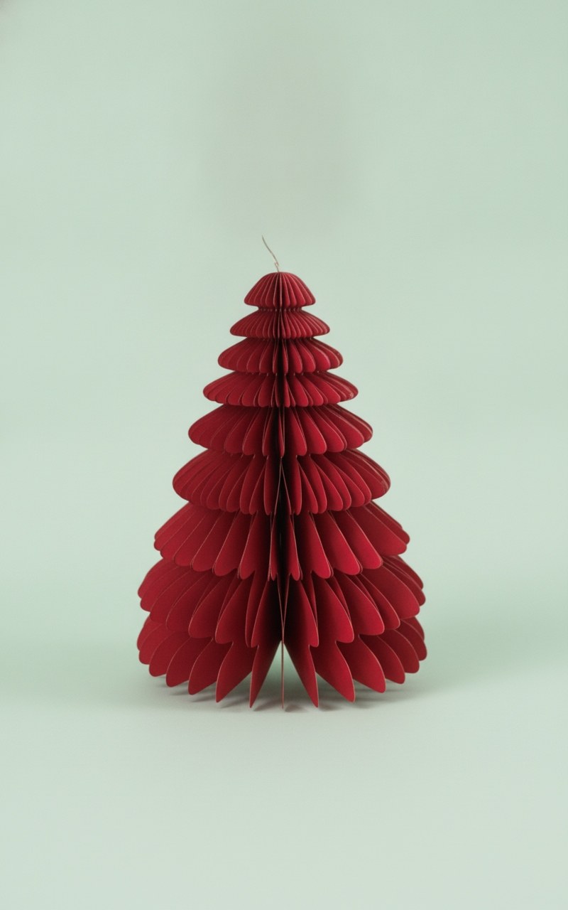 Wabenbaum mit Hänger, rot 32cm, 1St., Papier - Kidis Art