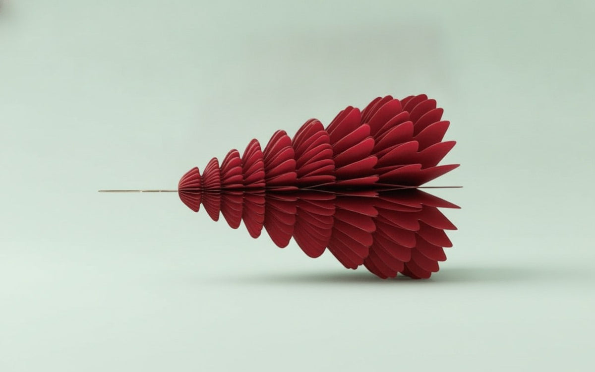 Wabenbaum mit Hänger, weiss 20cm, 1St., Papier - Kidis Art