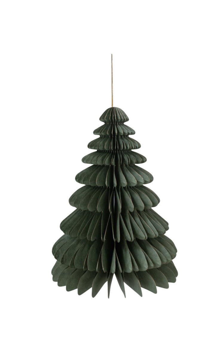 Wabenbaum mit Hänger, grün 20cm, 1St., Papier - Kidis Art