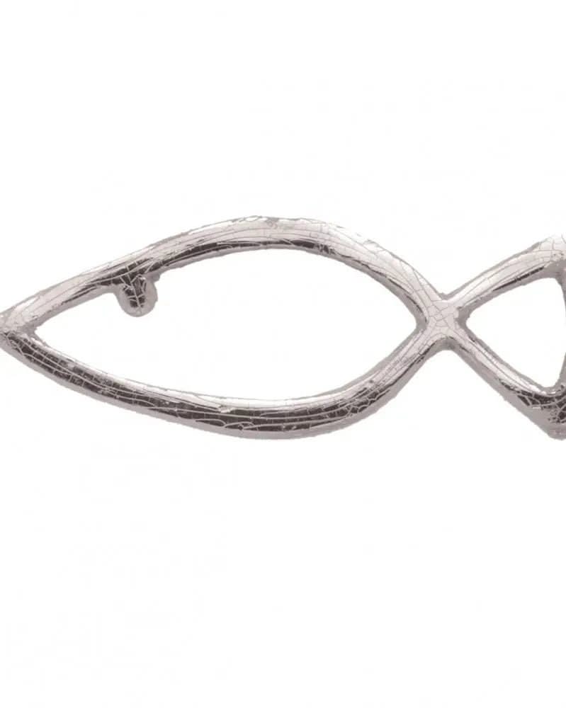 Wachsdekor Fisch silber - Kidis Art
