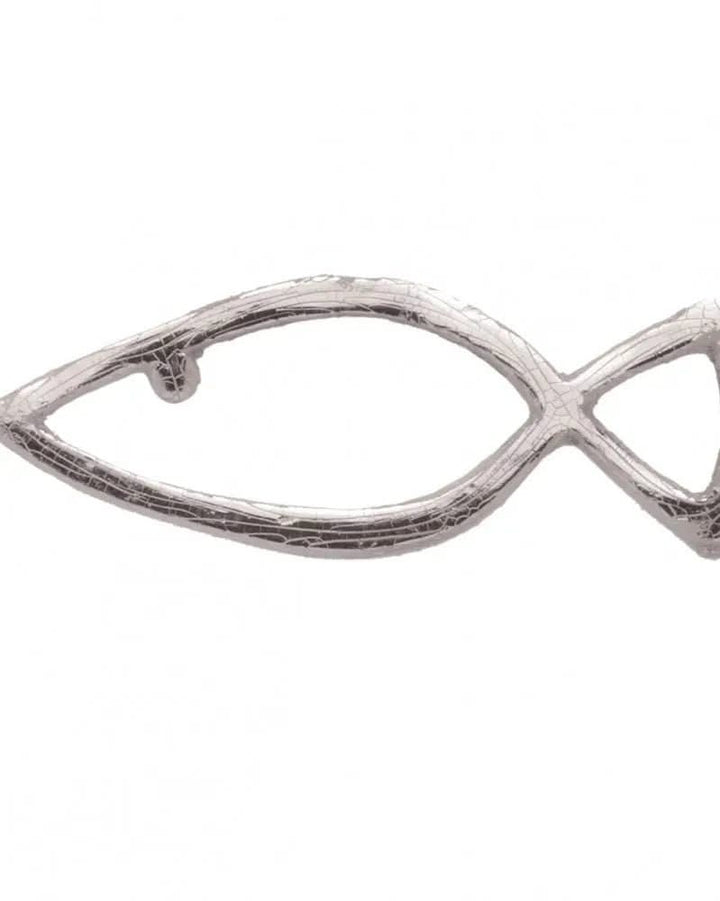 Wachsdekor Fisch silber - Kidis Art