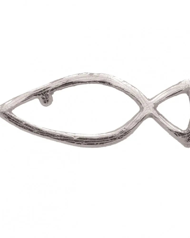 Wachsdekor Fisch silber - Kidis Art