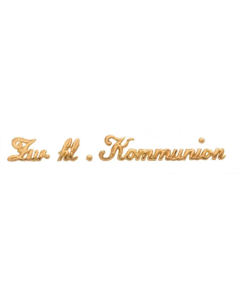 Wachsdekor 'Heilige Kommunion'' gold - Kidis Art