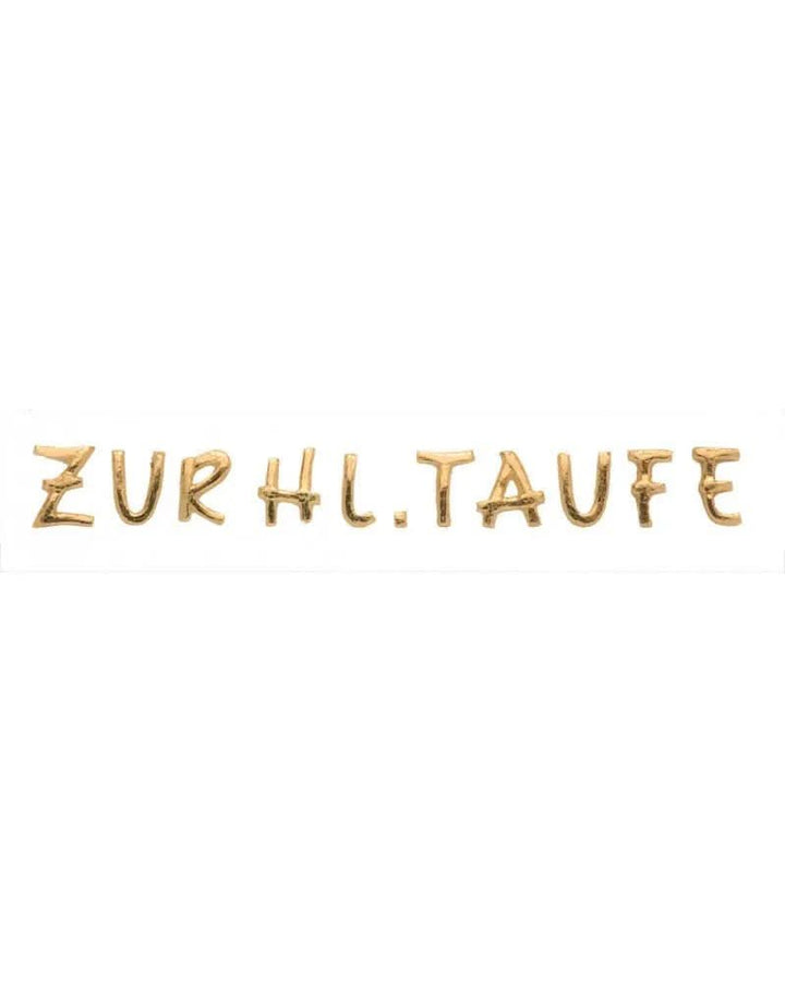 Wachsdekor " Heilige Taufe " gold - Kidis Art