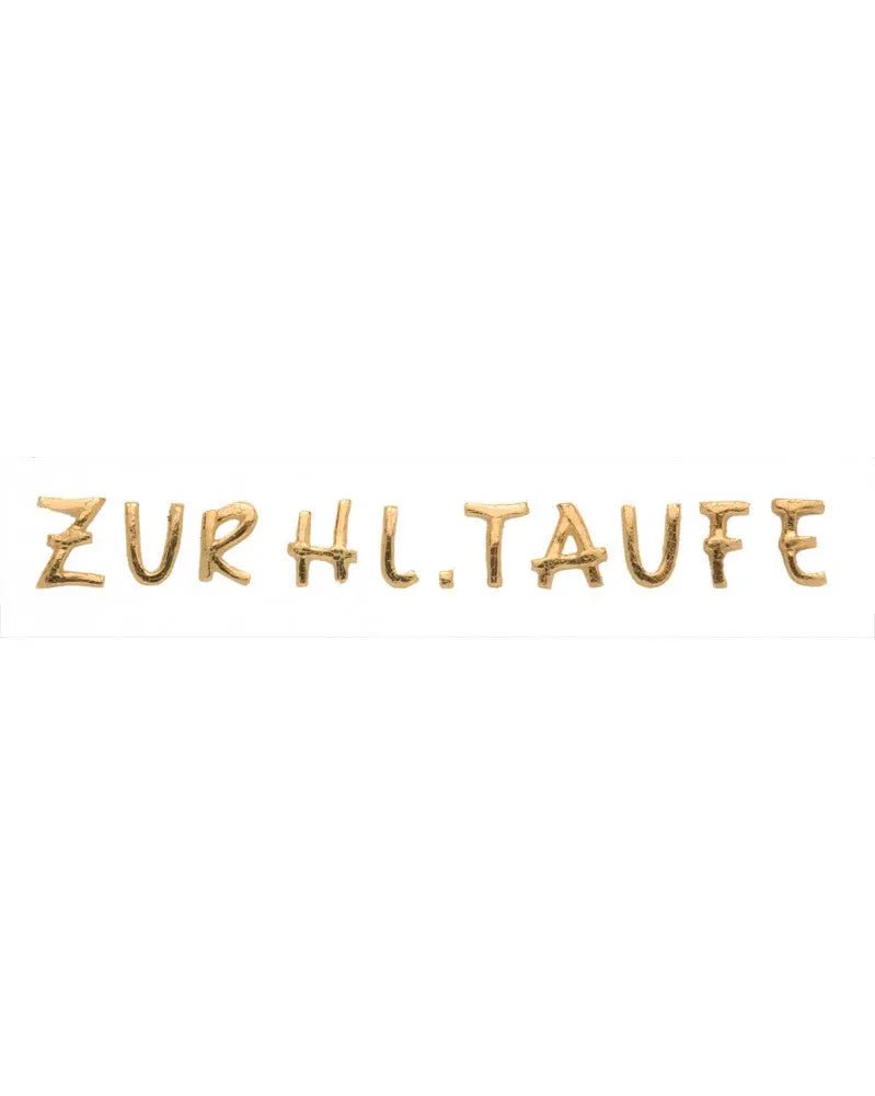 Wachsdekor " Heilige Taufe " gold - Kidis Art