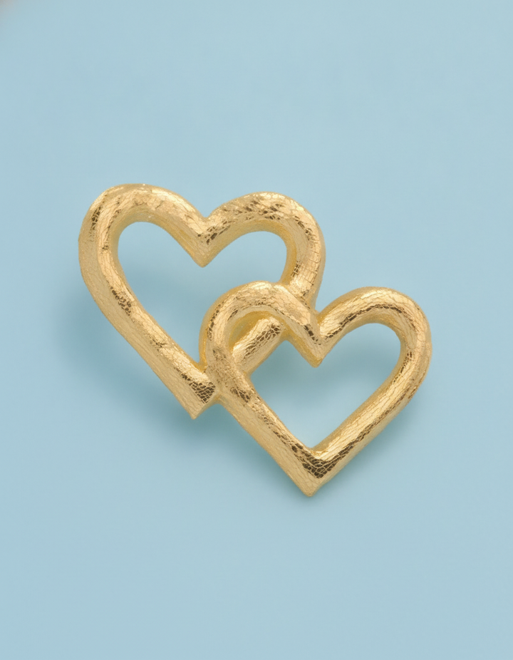 Wachsdekor Herzen gold - Kidis Art