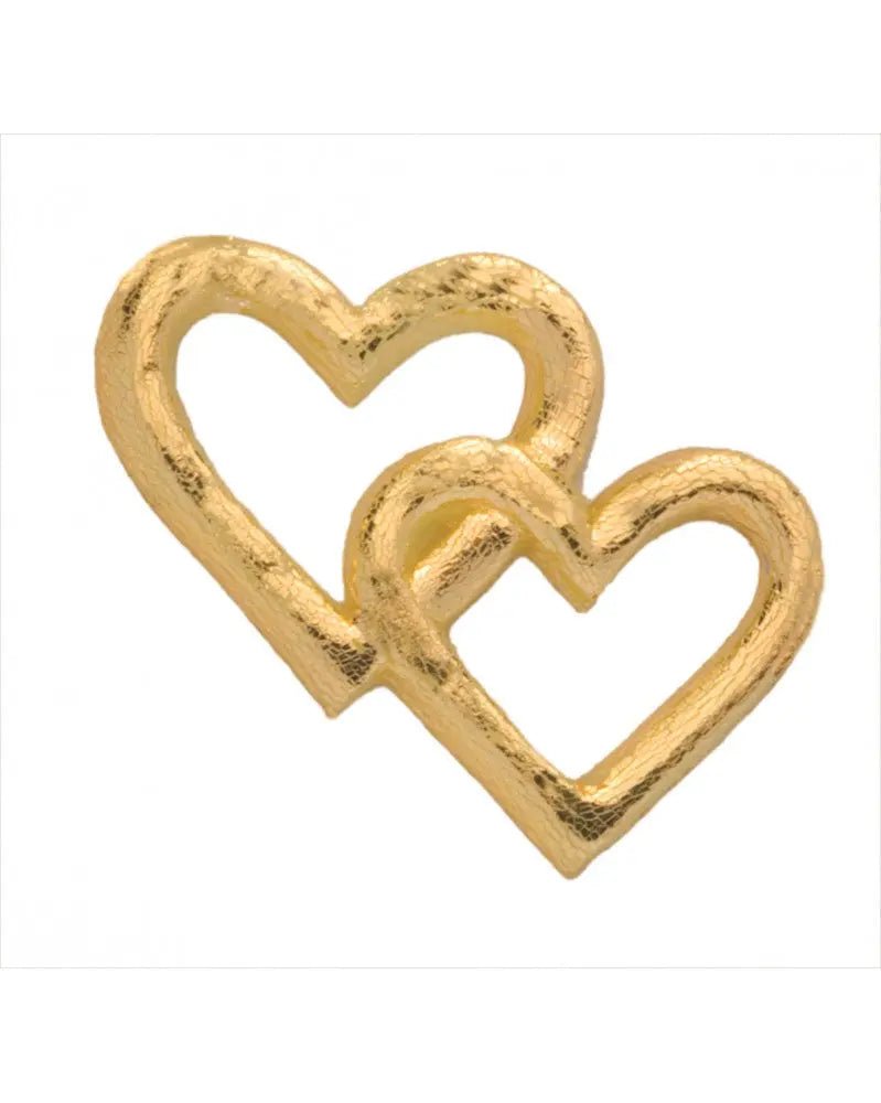 Wachsdekor Herzen gold - Kidis Art