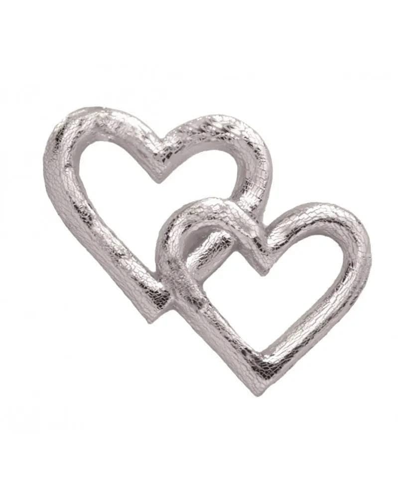 Wachsdekor Herzen silber - Kidis Art