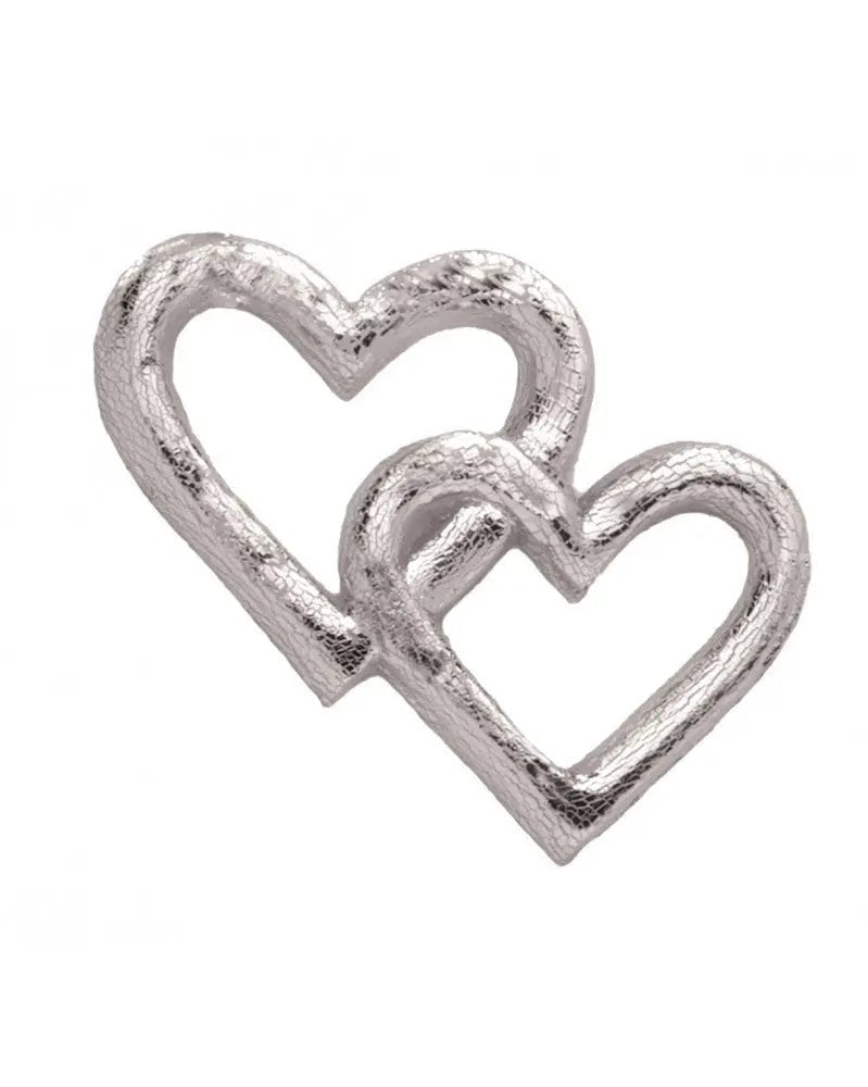Wachsdekor Herzen silber - Kidis Art