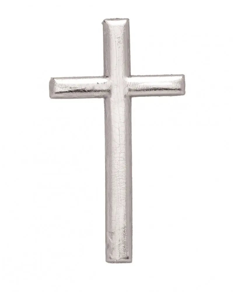 Wachsdekor Kreuz silber - Kidis Art