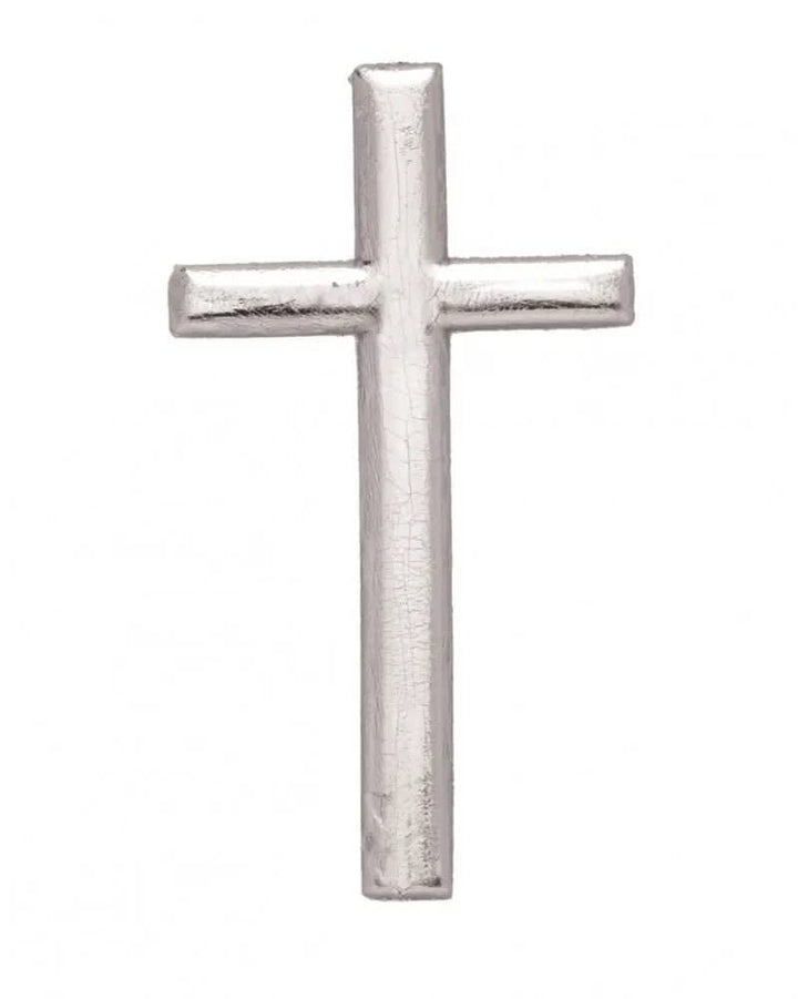 Wachsdekor Kreuz silber - Kidis Art