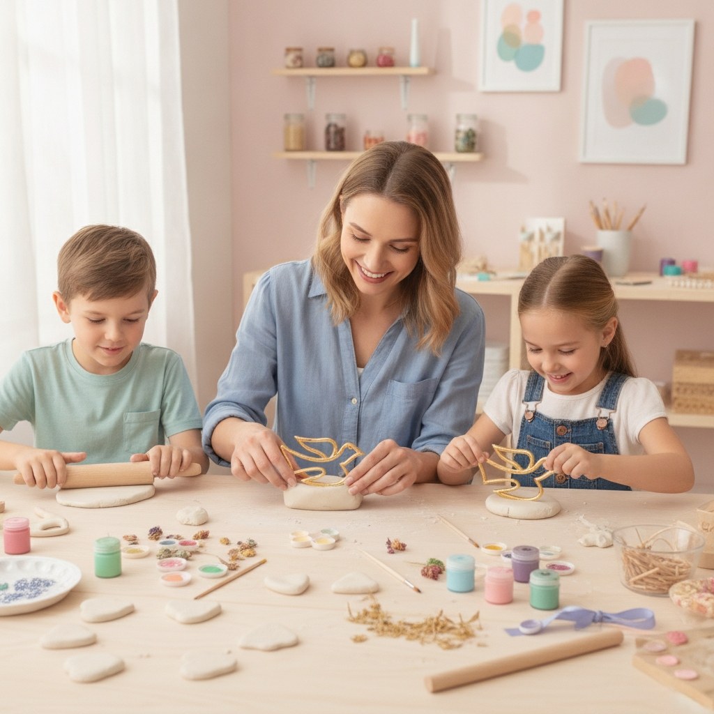 Wachsdekor Taube gold - Kidis Art