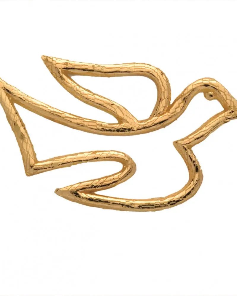 Wachsdekor Taube gold - Kidis Art