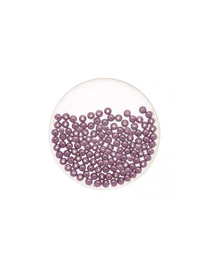 Wachsperlen lila 4mm 100St - Kidis Art