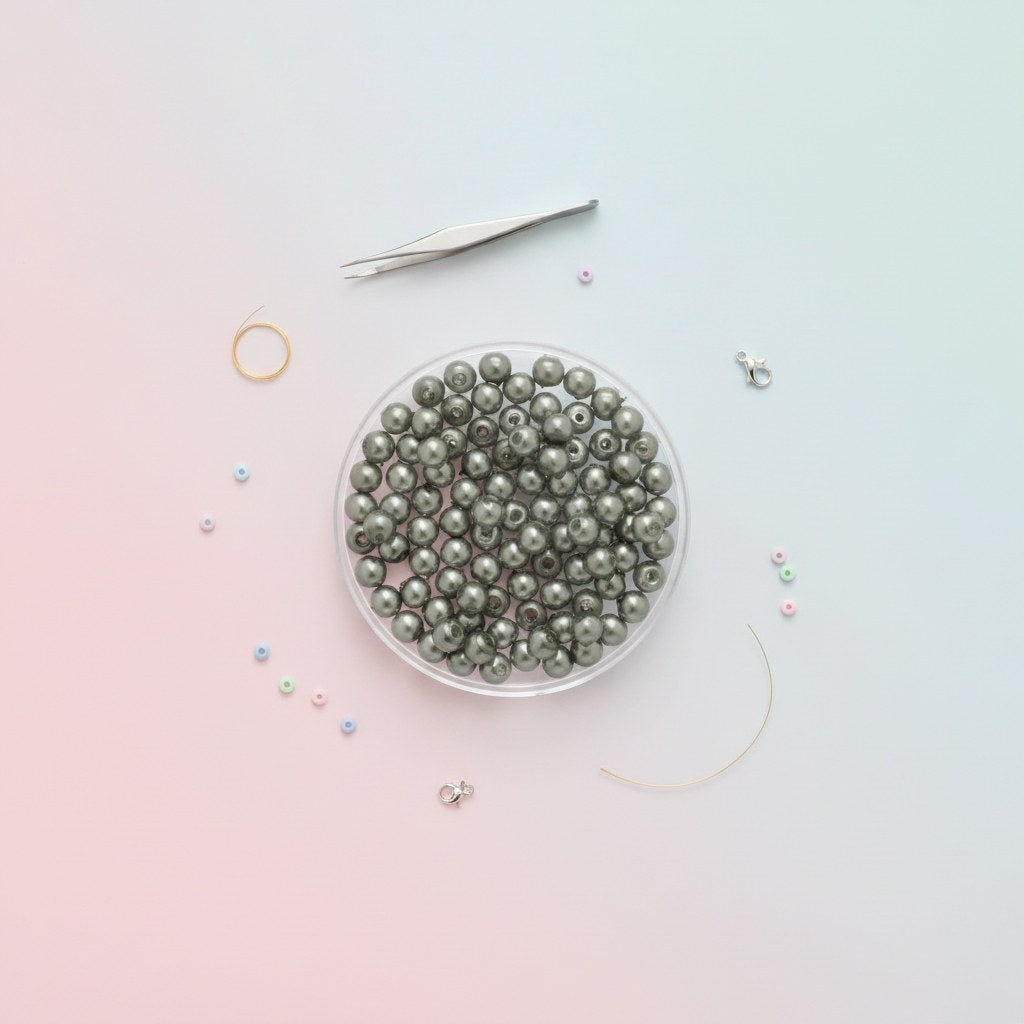 Wachsperlen tanne 4mm 100St - Kidis Art
