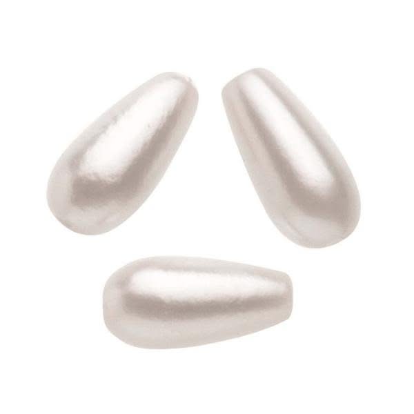 Wachstropfen weiss 6x3mm 45St - Kidis Art