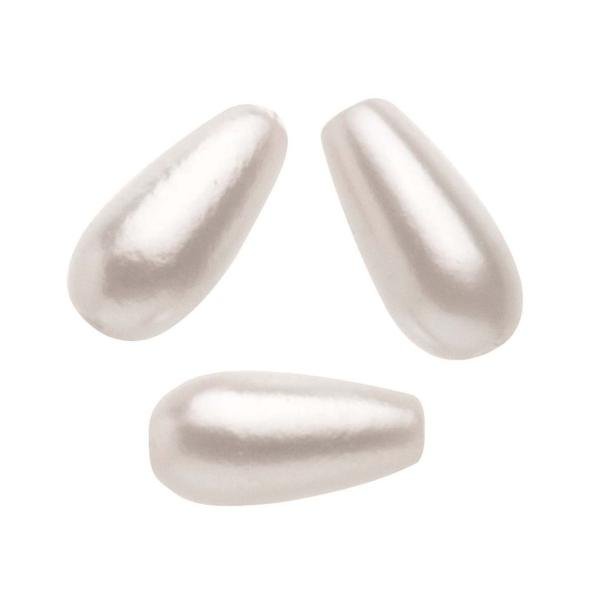 Wachstropfen weiss 6x3mm 45St - Kidis Art