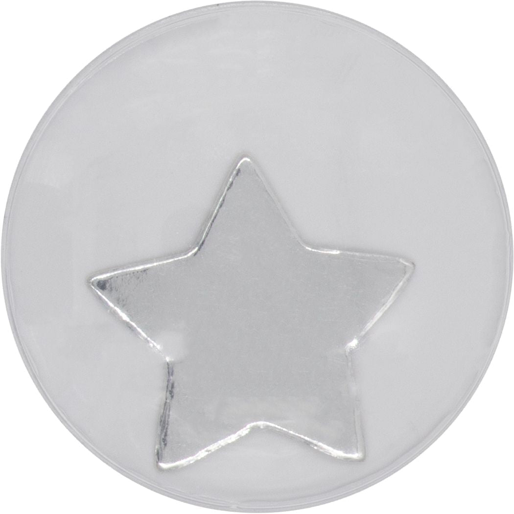 Wackelaugen Stern 4St. silber 35mm selbstklebend - Kidis Art