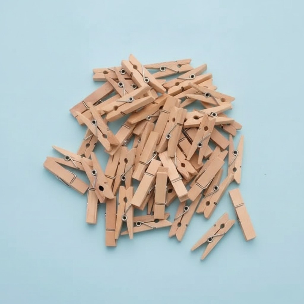 Wäscheklammern Holz 48mm 100St - Kidis Art