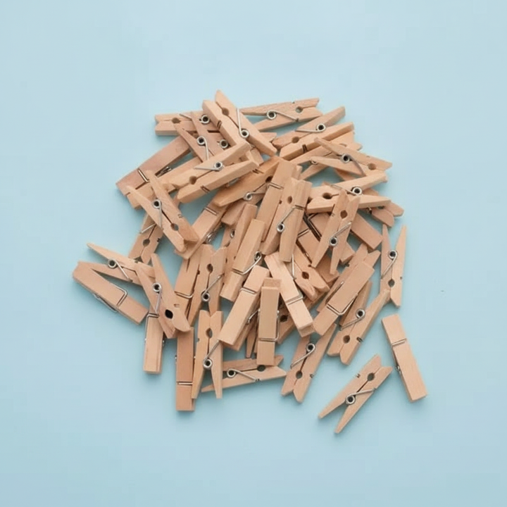 Wäscheklammern Holz 48mm 100St - Kidis Art
