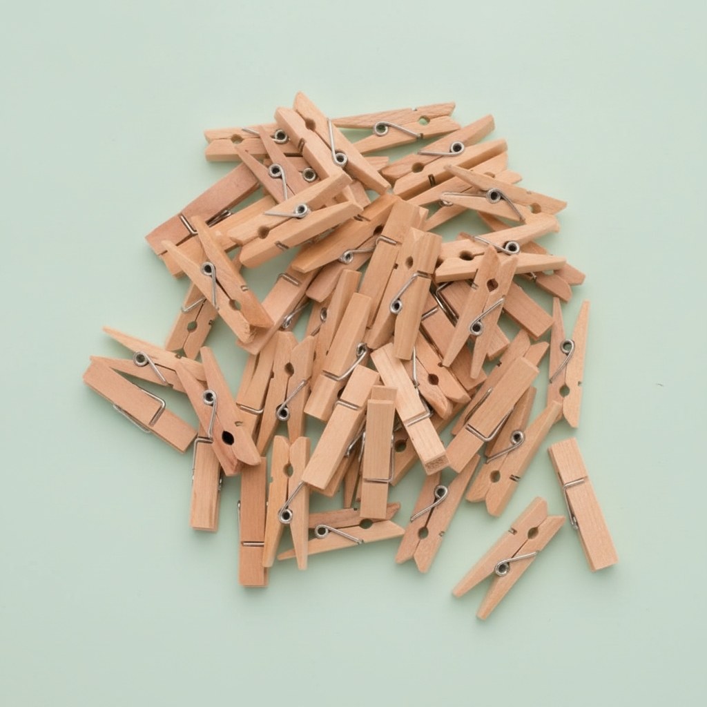Wäscheklammern Holz 48mm 36St natur FSC - Kidis Art