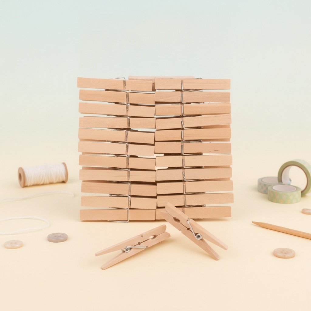 Wäscheklammern Holz 72mm 100St - Kidis Art