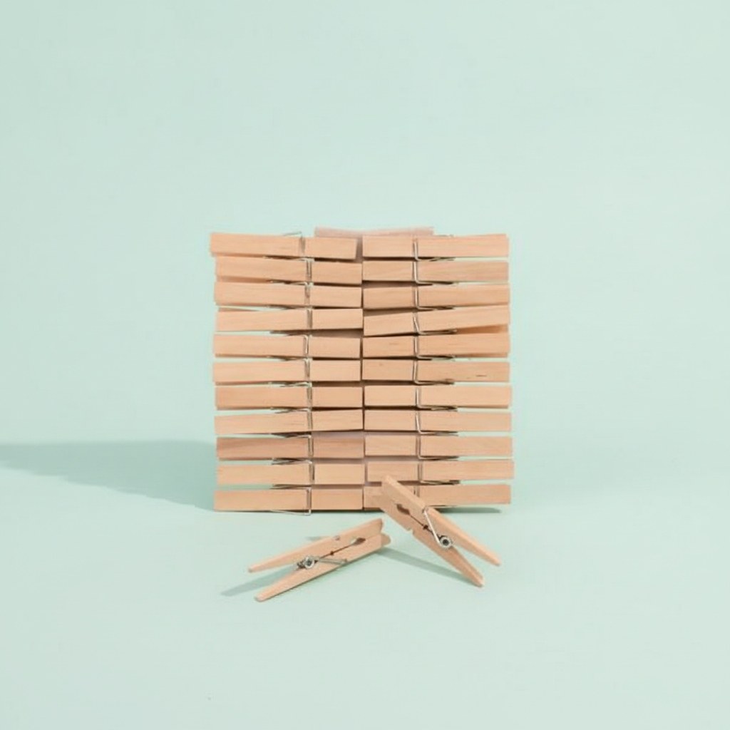 Wäscheklammern Holz 72mm 24St natur FSC - Kidis Art