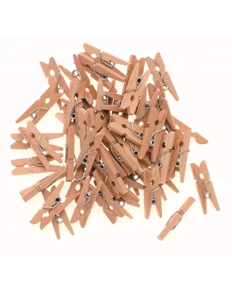Wäscheklammern Holz 25mm 48Stk. natur FSC - Kidis Art