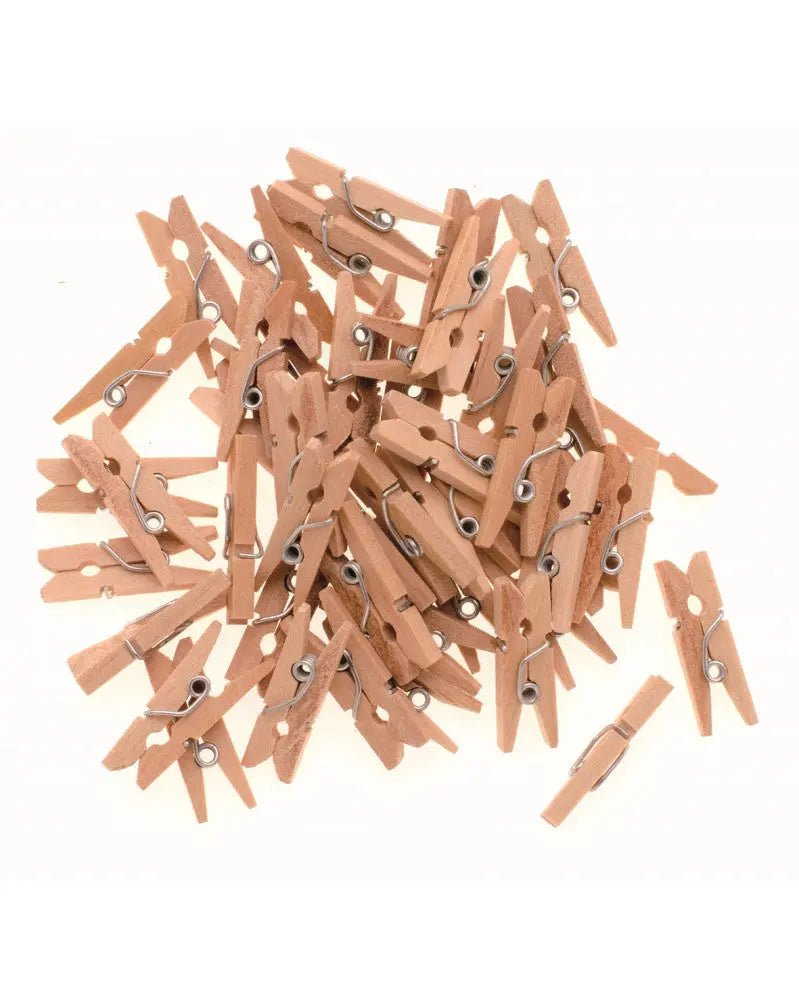 Wäscheklammern Holz 25mm 48Stk. natur FSC - Kidis Art