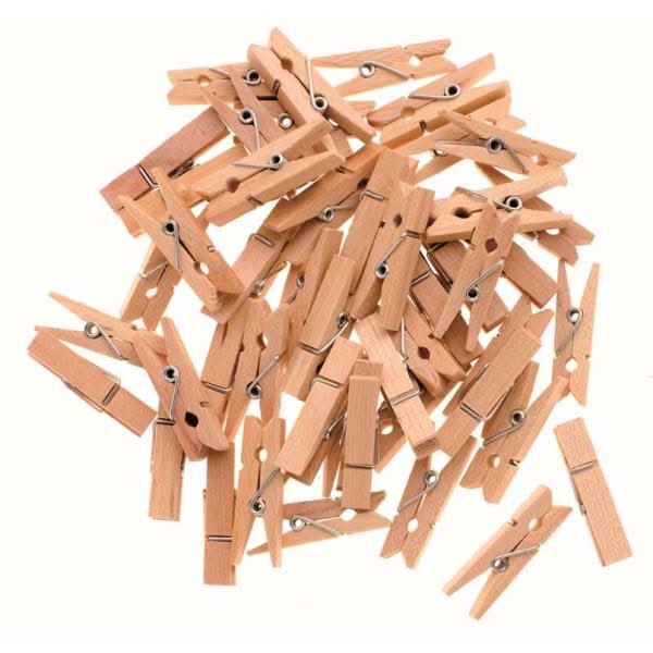 Wäscheklammern Holz 48mm 36St natur FSC - Kidis Art